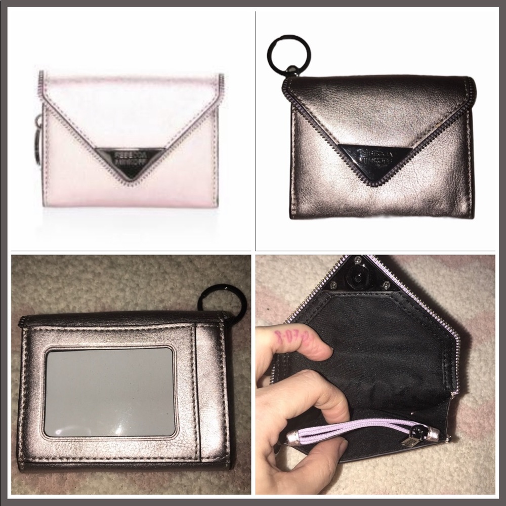 Rebecca Minkoff Molly Metro Metallic Pink Wallet